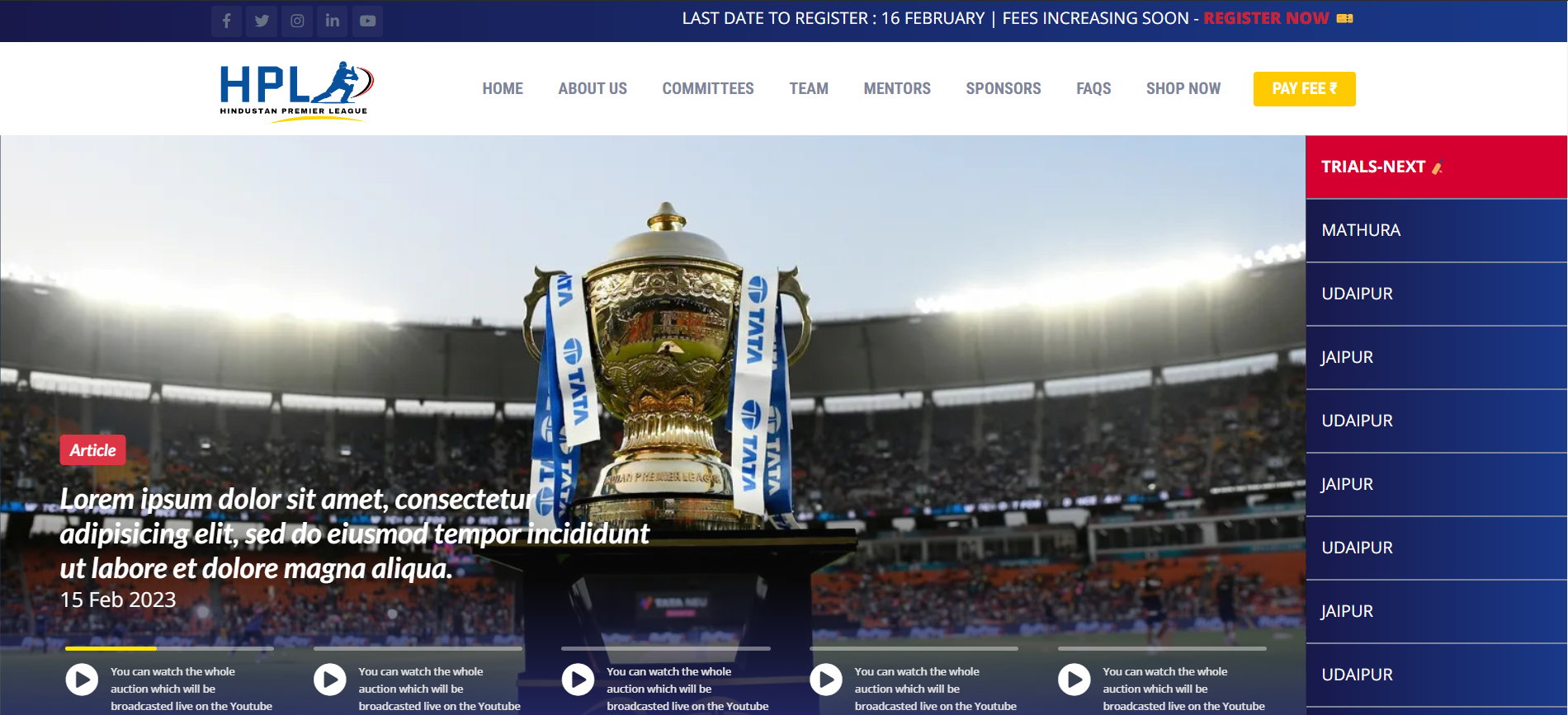 Website View